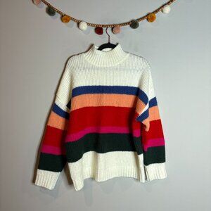 Fantastic Fawn chunky colorful striped sweater